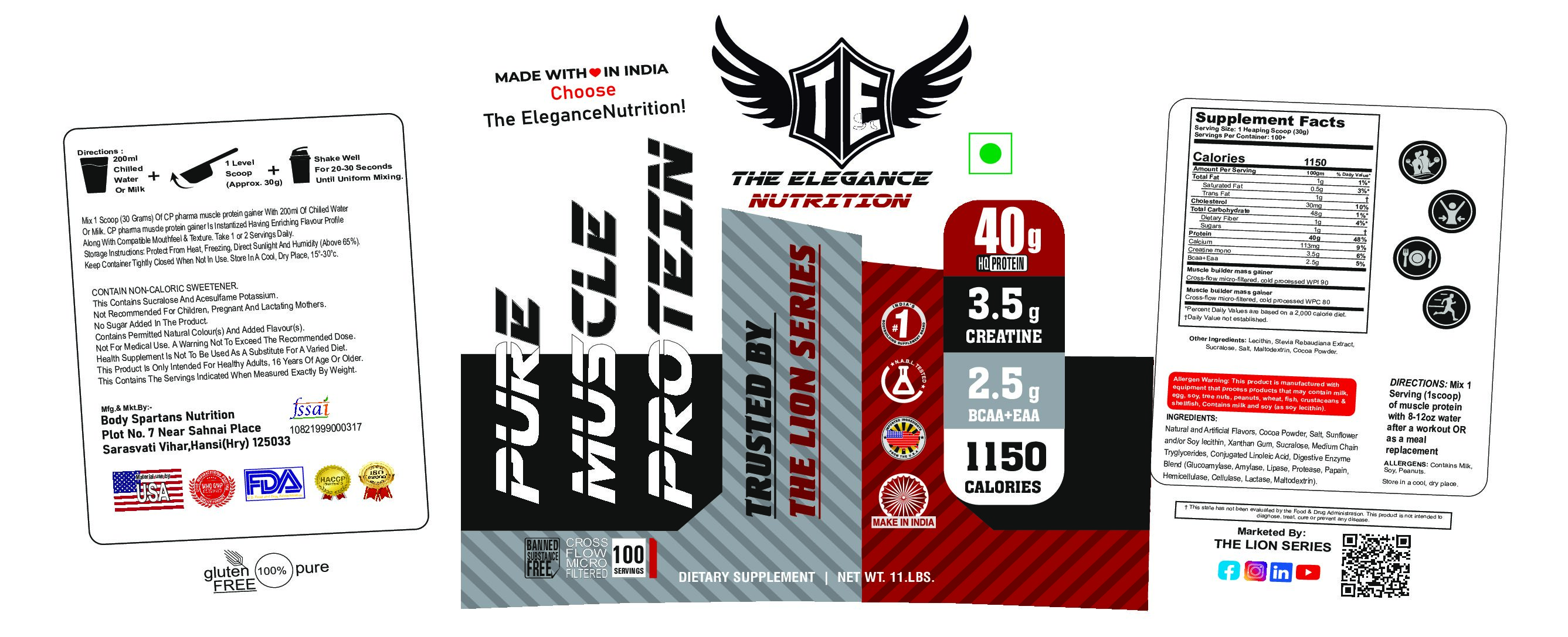 Pure Muscle Protein 5kg