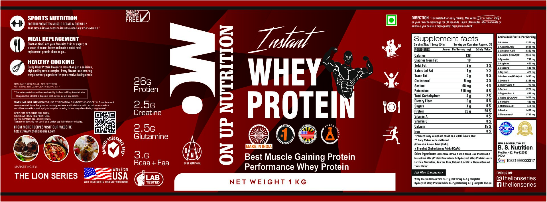 Whey Protein 1Kg