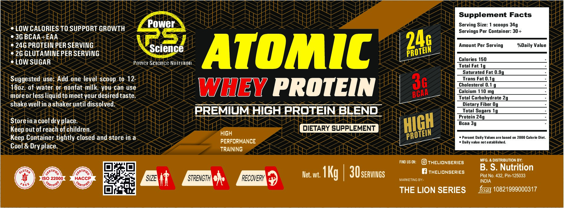 ATOMIC WHEY 1KG